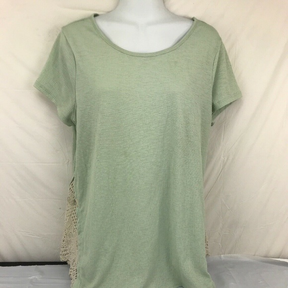 LC Lauren Conrad Tops - LC Lauren Conrad sz L Tunic Top Lace Insert